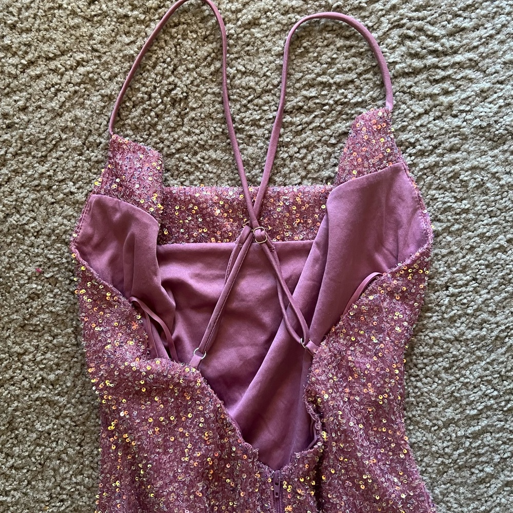 Pink Sequined Mini Dress💖 - Picture 10 of 11